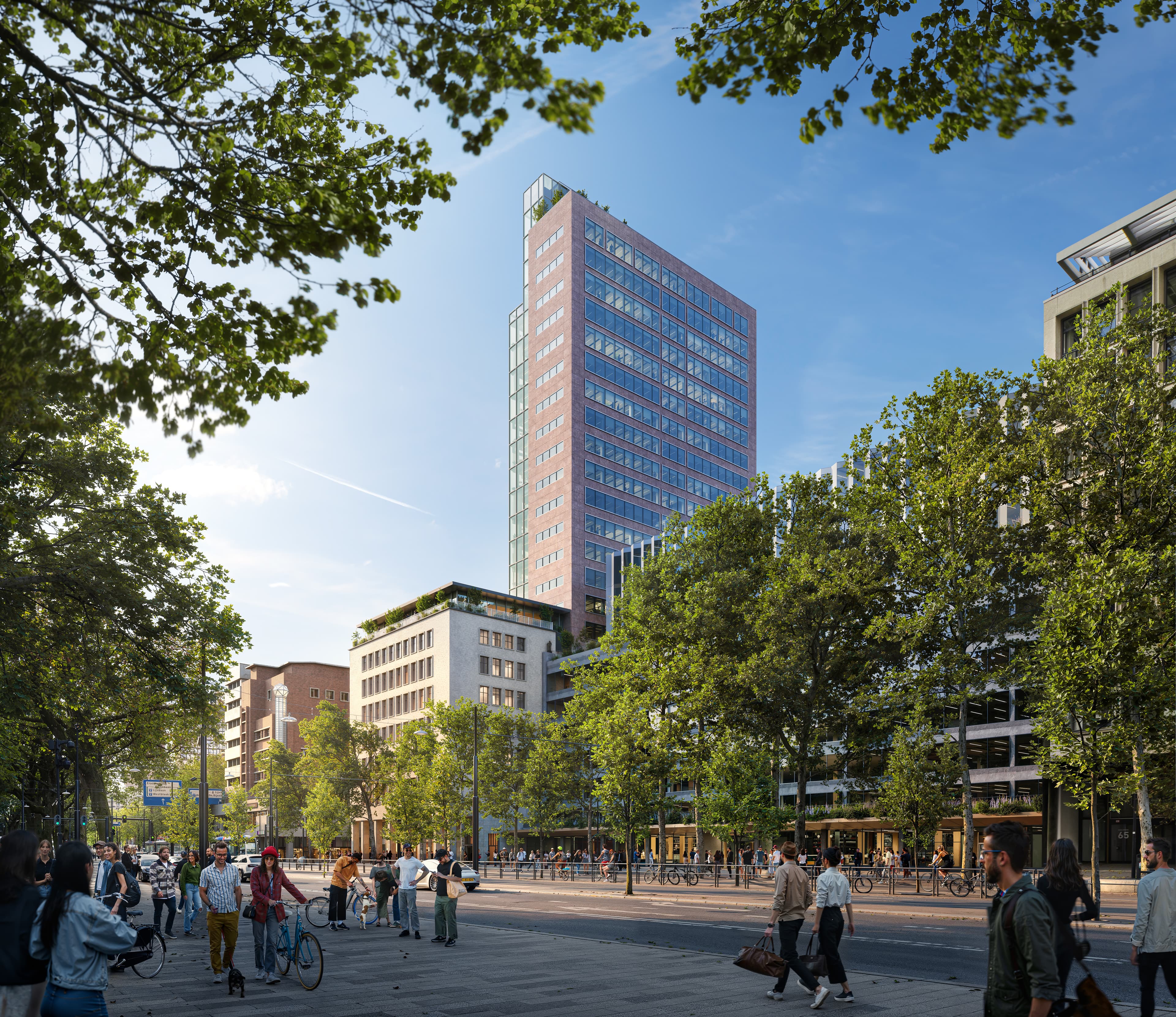 Exterior render from the Coolsingel